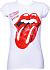 Ladies White Rolling Stones Autotgraph T-Shirt